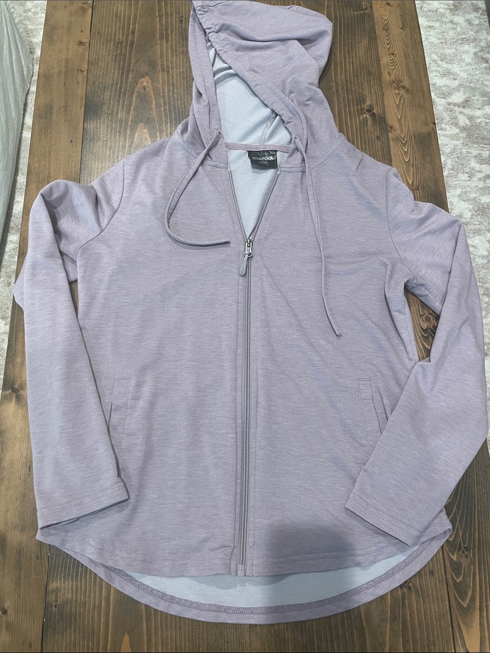 softcool Lavender Zip-Up Hoodie Jacket - Womens